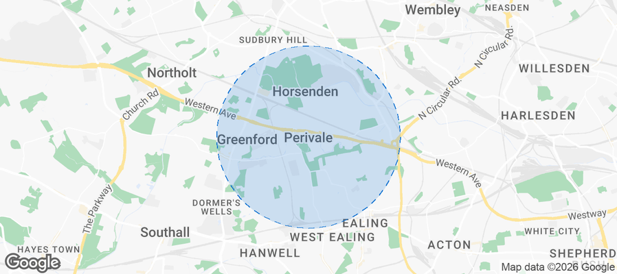Perivale Airbnb map
